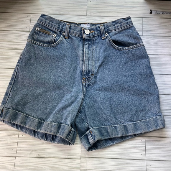 Calvin Klein Jeans Pants - Calvin Klein high waisted Classic Blue Denim Women's Shorts size 6